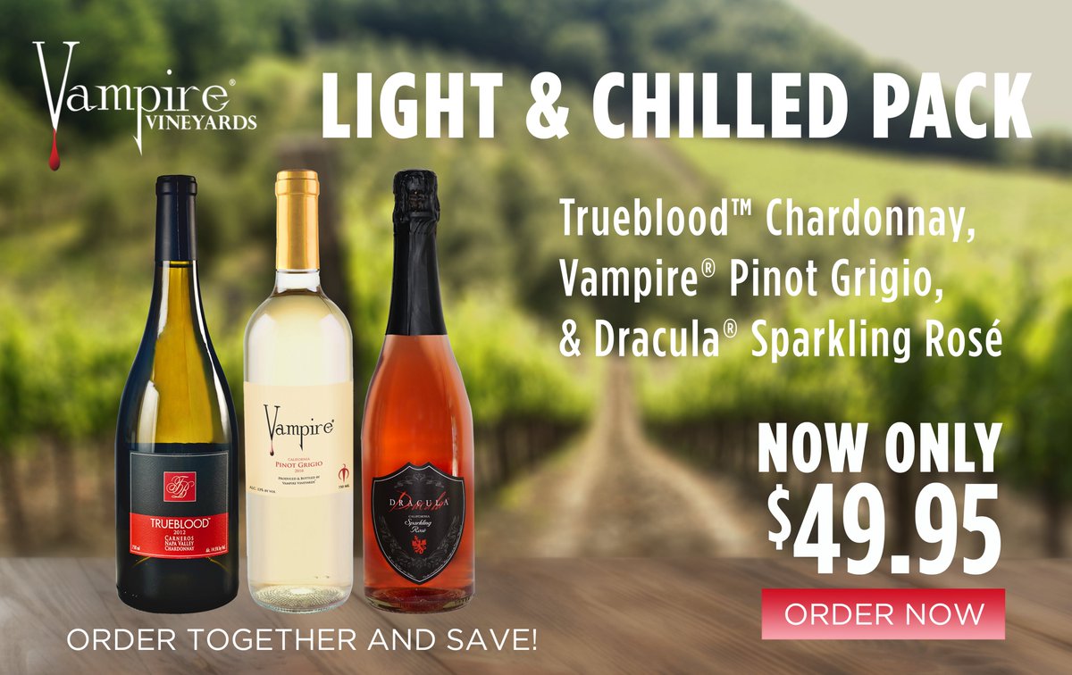 Vampiredotcom's tweet photo. To all our customers we raise our glass and say... stay safe, be well, no need to go to the store, let Vampire® Vineyards ship your wine to you.  https://t.co/9DRyTCykTo https://t.co/e70ZgYaJmF