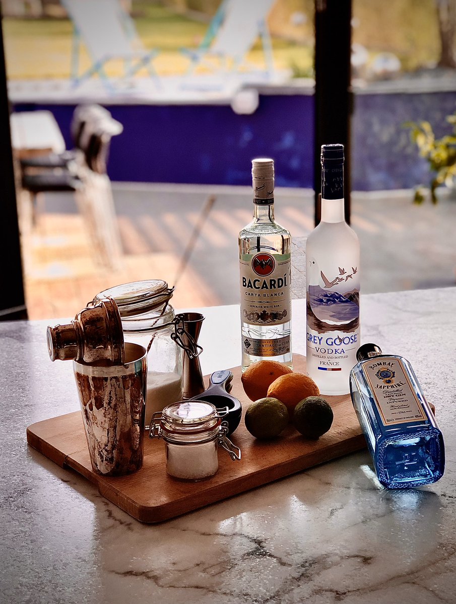If you’ve ice &amp; these kind of ingredients at home, join me for some cocktail inspiration &amp; make along with me, tomorrow evening at 17.30 on Instagram Live - <a href="/SapphireSamC/">Sam Carter - Instagram Follow: @SapphireSamC</a>. See you then!..
#BombaySapphire #Bacardi  #StirCreativity #homebartender #cocktailsathome #VirtualHappyHour