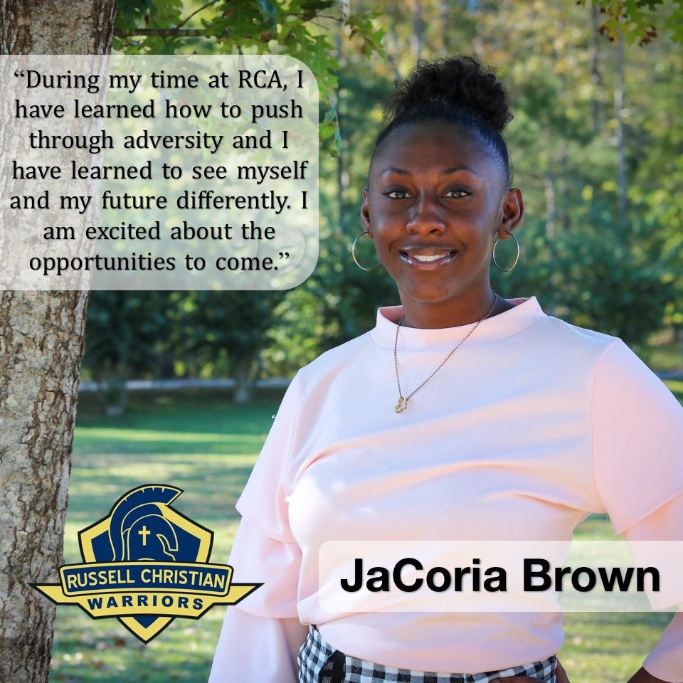 Senior Spotlight: JaCoria Brown

We are going to continue to post our Senior Spotlight's for the remainder of the school year. We ask that you please be in prayer for our seniors as they go through this unexpected and heartbreaking loss of time in their senior year!