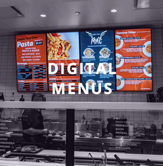 MeetVersionMe's tweet photo. We've been working with Amore Pasta for years so creating these new digital menus for them was a blast! Using these menus lets them make changes more frequently and it also adds a vibrant look to the restaurant! 

Let us do great work for you too! https://t.co/rFORYIAwDx https://t.co/CupcjvwwOw
