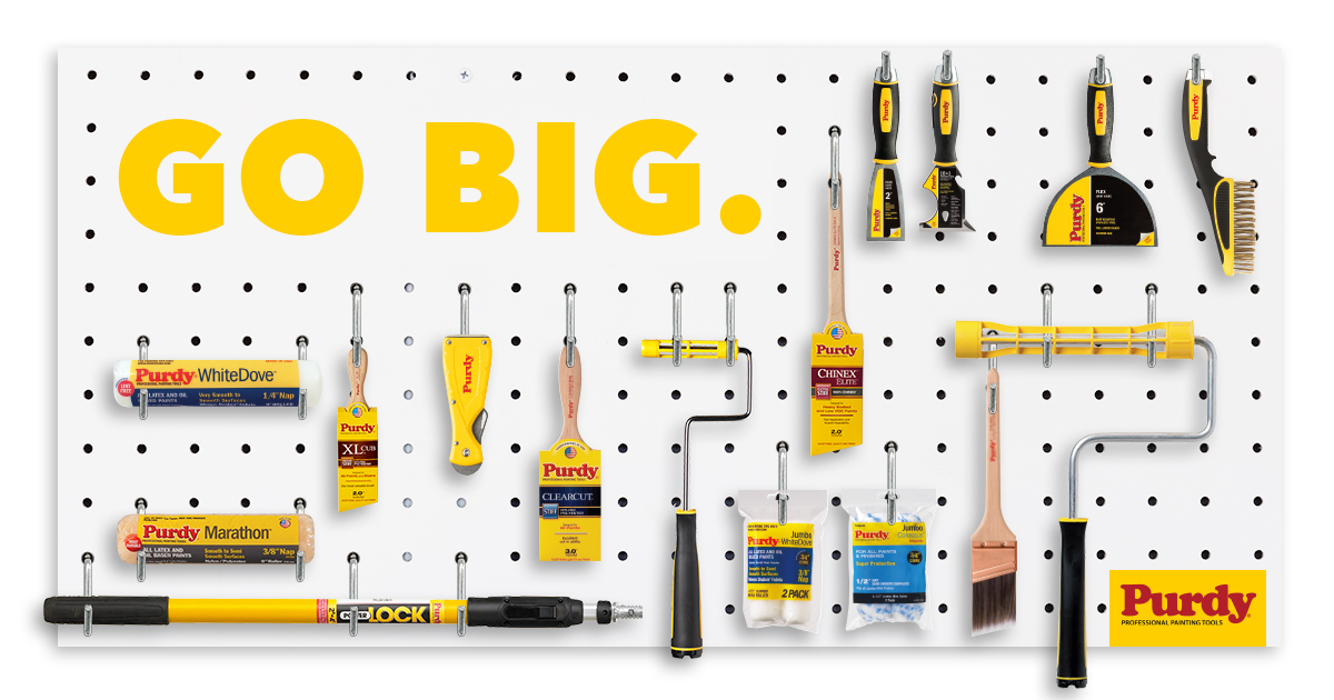Menards's tweet photo. Menards® has more @PurdyBrand professional painting tools than any other home center, so you’ll find everything you need for your paint projects.  https://t.co/CSBu6IvImM #gobig #largestselection #biggestselection #betterresults #makeitpurdy #proslovemenards #Menards https://t.co/113S1EjqXx