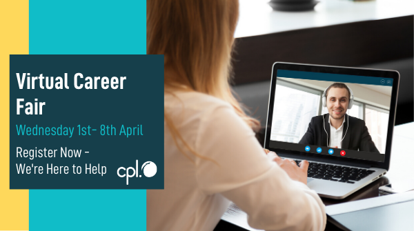 CplResources's tweet photo. Are you looking for a new role?

From next week we will be hosting a Virtual Career Fair, with our recruiters offering one-to-one consultations with you on your specific industry. Register now: https://t.co/EicaulPGR4

#virtualcareerfair #careeradvice #careertips #recruitment https://t.co/mJmAqjR79p