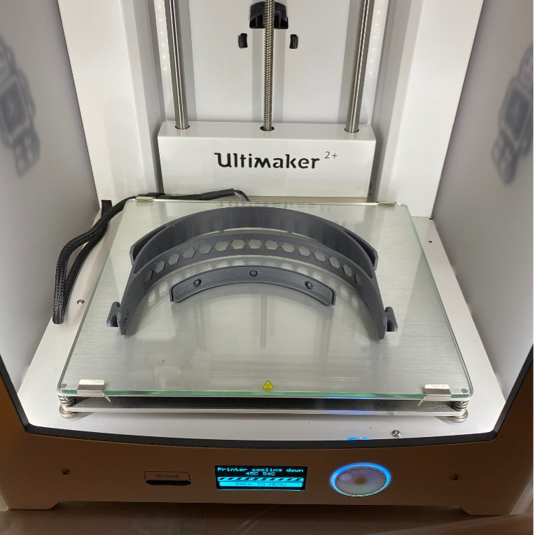 DAIGlobal's tweet photo. Our own @DAI_Maker_Lab's @rryansilva has joined 68 other #makers in the #Baltimore area to 3D print faceshields for #HealthCareWorkers working on #COVID19 #pandemic @OpenWorksBmore @Prusa3D #globalhealth #FlattenTheCurve https://t.co/UOuAAOKRwH