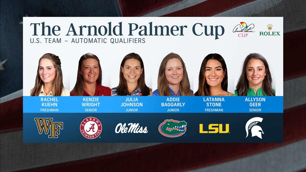 GolfChannel's tweet photo. The teams for the 2020 @ArnoldPalmerCup were revealed today! 

@SBurkowskiGC reveals the entire 🇺🇸 squad in our @GolfCentral Selection Show: https://t.co/zeYwpShBCk https://t.co/5AjrprjgNL