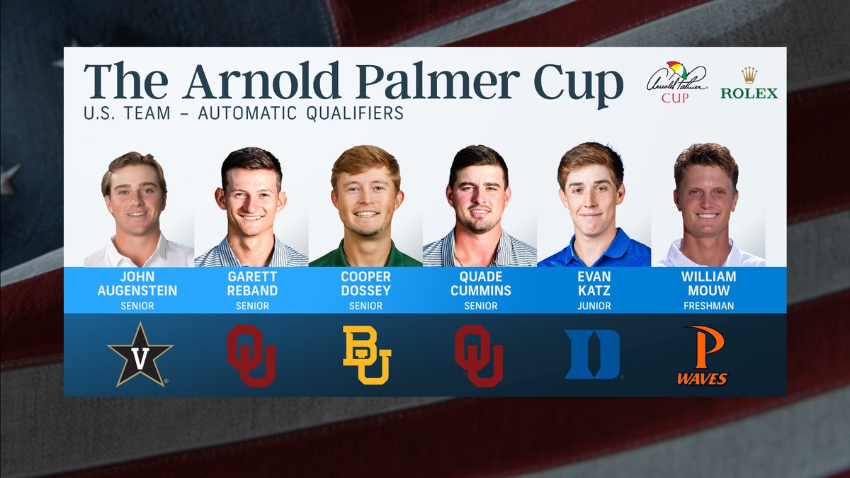GolfChannel's tweet photo. The teams for the 2020 @ArnoldPalmerCup were revealed today! 

@SBurkowskiGC reveals the entire 🇺🇸 squad in our @GolfCentral Selection Show: https://t.co/zeYwpShBCk https://t.co/5AjrprjgNL