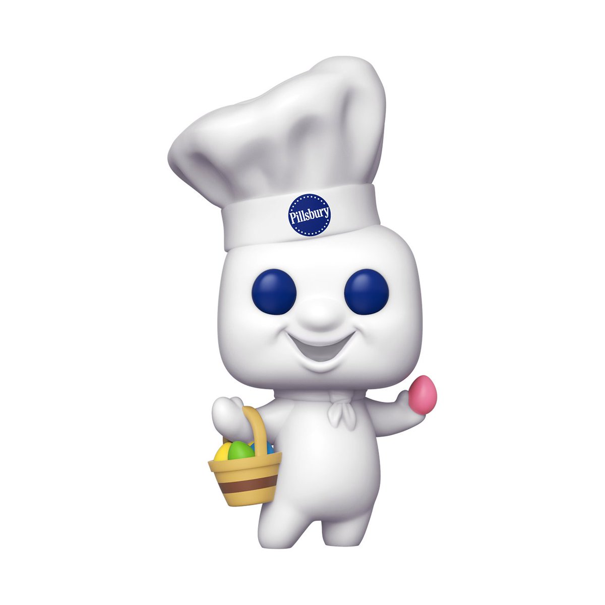 Funko's tweet photo. RT &amp; follow @funko for a chance to WIN a Funko Shop Exclusive Pillsbury Doughboy with Easter Egg Pop! 
This Pop! is available on Funko Shop today at 11AM PST ➡️ https://t.co/w26q4Viked

#Funko #FunkoPop #FunkoShop #Pop #Exclusive #Giveaway #Easter #PhillsburyDoughboy https://t.co/eGoprM4BcZ