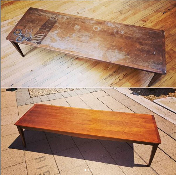 mohawkfinishing's tweet image. We 💖 what Bob Kennedy of Atomic Age Modern did to this table!

Restoring an old piece of furniture carries much more 𝙨͎𝙖͎𝙩͎𝙞͎𝙨͎𝙛͎𝙖͎𝙘͎𝙩͎𝙞͎𝙤͎𝙣͎ than purchasing new.

📸: @bob_restores via Instagram

#tablerepair #woodwork #furniturerepair  #woodrefinishing