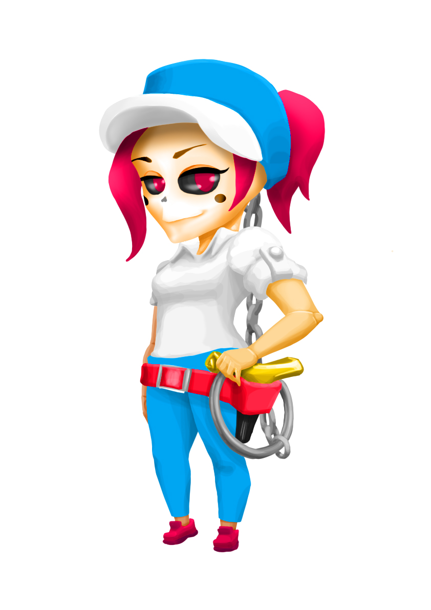 SkelittleParty's tweet photo. DID YOU KNOW ? We had another female character that we couldn't finalize (because you know, TIME CONSTRAINTS), her name was Vicky, she was such a badass, LOOK AT THAT FACE !

Get Skelittle
On #NintendoSwitch : https://t.co/c1EtfqQu7t
On #Steam : https://t.co/ylQRVK0BQ3 https://t.co/awsibkA9mz