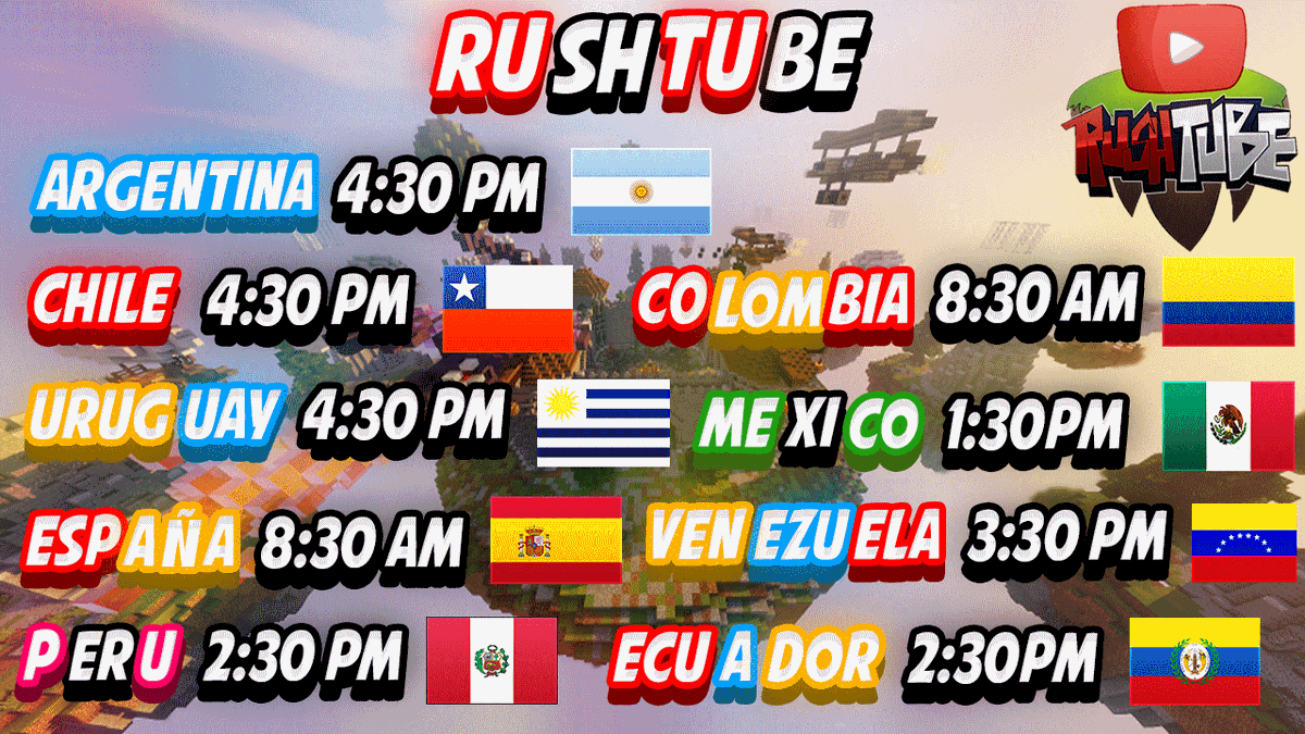 RushTubeTSW's tweet photo. 📌Horario Oficial para el día de mañana.📌

🔸Los esperamos!🔸

El Torneo empezara hora exacta, así que se le pide a los competidores que se presenten 30 min antes de la hora indicada.
Caso contrario que no se presenten serán remplazados.

**Error**
Colombia: 2:30 https://t.co/BW6VPNXd1a