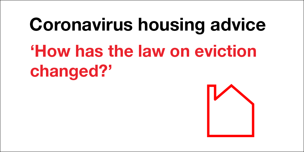 IMPORTANT CHANGES

✅ Tenants are entitled to three months' notice from 26 March to 30 Sept
✅ Court proceedings for eviction are now suspended for 90 days
✅ If a landlord has already applied to court, the case is delayed until after the 90 days

👉  shltr.org.uk/i6f