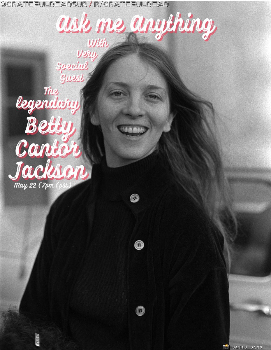 GratefulDeadHub's tweet photo. Our April/May #askmeanything line-up promises to deliver! Couldn’t be happier with these AMAZING guest. Thank you to each one of them for their  generosity! @lemieuxdavid #BettyCantorJackson #RobEaton @GratefulDead @darkstarorch @Rhino_Records @RelixMag @JamBase @reddit https://t.co/98phmT6ooW