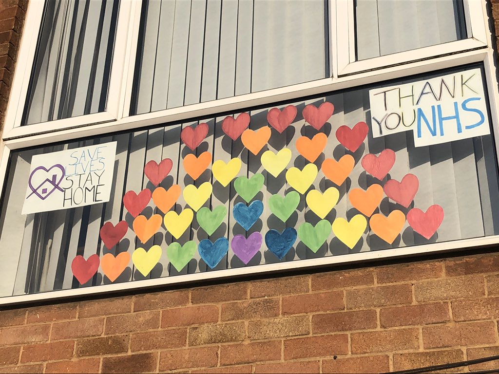 Amydiddle97's tweet photo. We had a productive afternoon ❤️🧡💛💚💙💜#ThankYouNHS #rainbowsinwindows https://t.co/twKv5TaS6M