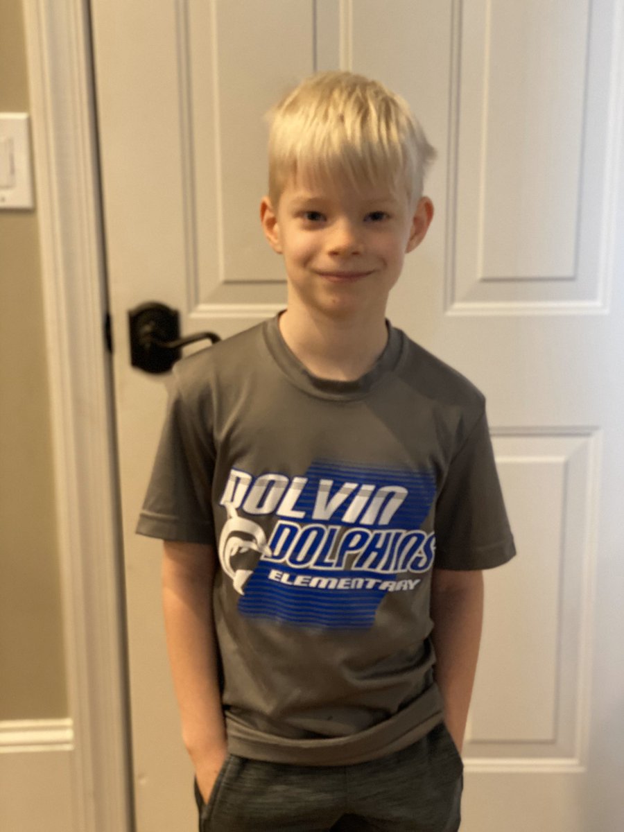ararendt's tweet photo. Sporting our Dolvin Dolphin attire for virtual spirit days! We certainly miss our Dolvin family! #DolvinGoesDigital #DolvIncredible #digitallearningdays #FCSrising https://t.co/9oaklmRopZ