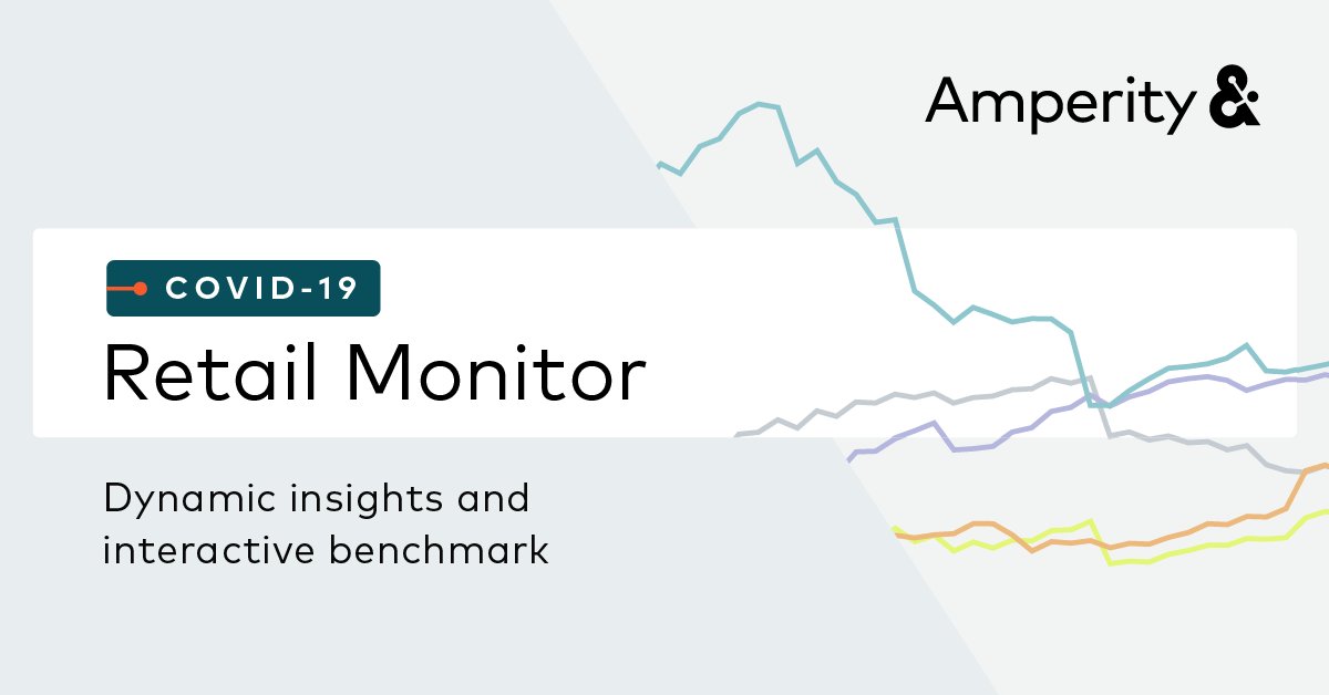 covidtracker.amperity.com
We built a dynamic industry tracker that pools and analyzes anonymous aggregate-level data from nearly 100 retail brands. We hope this can help retailers navigate the crisis by making sense of what's happening.
#retail #benchmarking #covid19