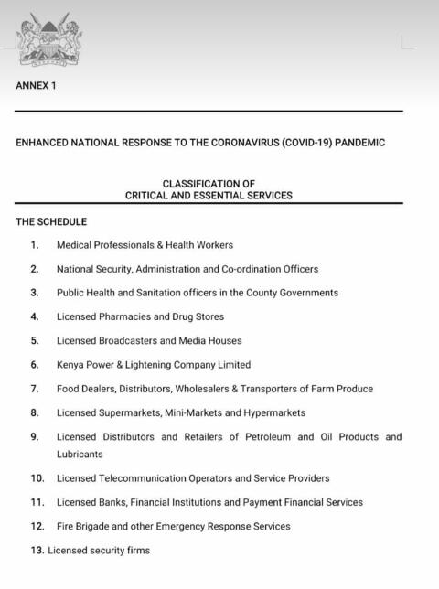 The treatment you get when offering the essential services