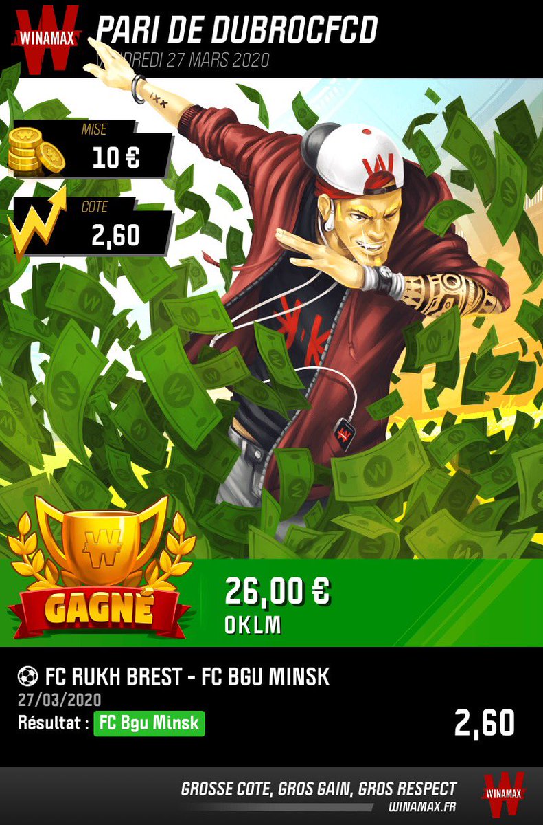 alexfcd2's tweet image. Et mercé ⁦@WinamaxSport⁩