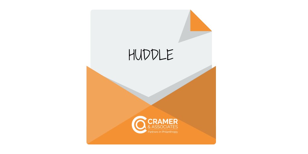 CramerAssoc's tweet photo. Start Virtual Huddles!  It's important to gather your team daily at the beginning or end of the day for a short 30-minute conversation. The Cramer Team utilizes huddles to energize the team and increase connectivity.  

#donotretreatadvance #partnersinphilanthropy #teamcramer https://t.co/MzlJG6GMHn