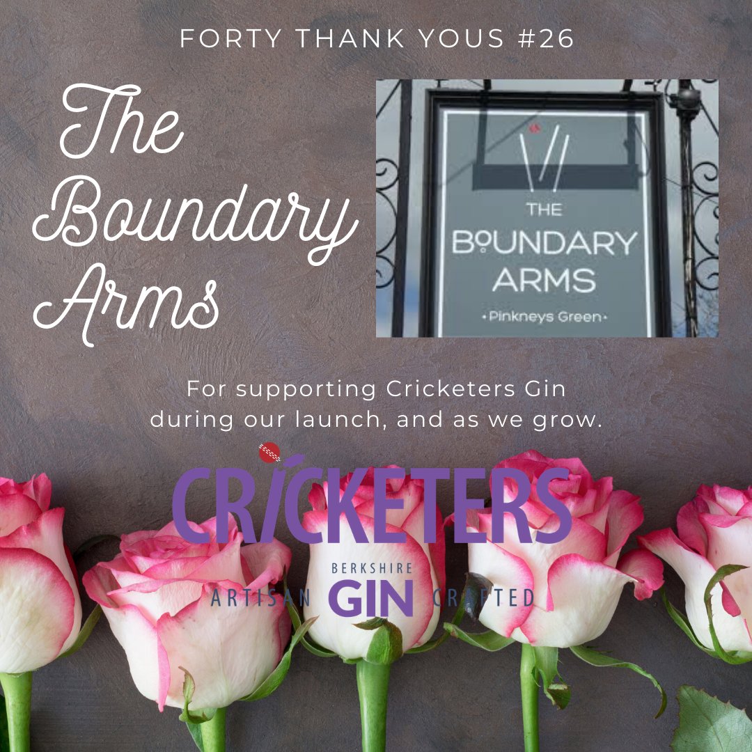CricketersGin's tweet photo. It takes a huge amount of support to get a new business off the ground. Cricketers Gin want to recognise and thank those that have helped us https://t.co/utJrxpPk41 #localsupport #community #localpub #helpingstartups #newgin #newbusiness #smallbusiness #artisangin https://t.co/pNfZSZvdbr