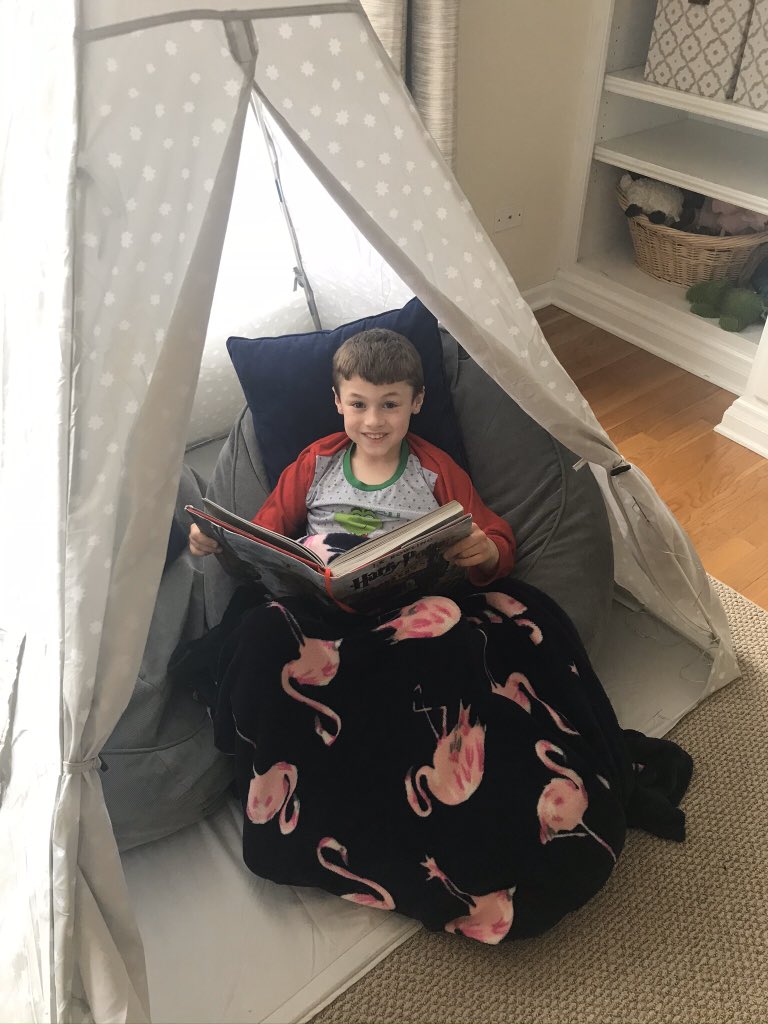 KasmerKinder's tweet photo. Spring break has been lots of indoor “fun”. Monday begins elearning for us all. I’m excited to connect with all my kids 💕 https://t.co/IiLS0clZH1