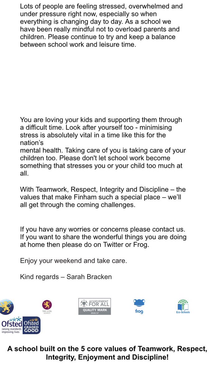 FinhamPrimary's tweet photo. Finham Family - here’s this week’s newsletter - please give it a careful read! #stayconnected #teamfinham #whataweek https://t.co/Buj5PT1oRO