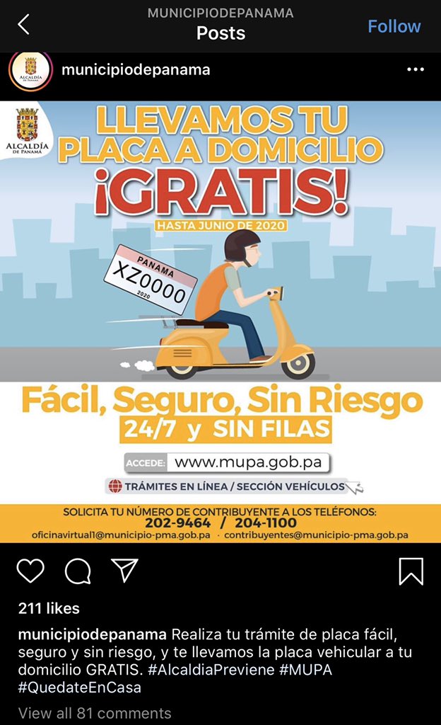 DomBuitrago's tweet photo. @panamamunicipio @judyMEANA Señores estoy pendiente de alguna respuesta de su parte con relacion a la entrega de placas. @panamamunicipio @judyMEANA https://t.co/j3tUisuQqv