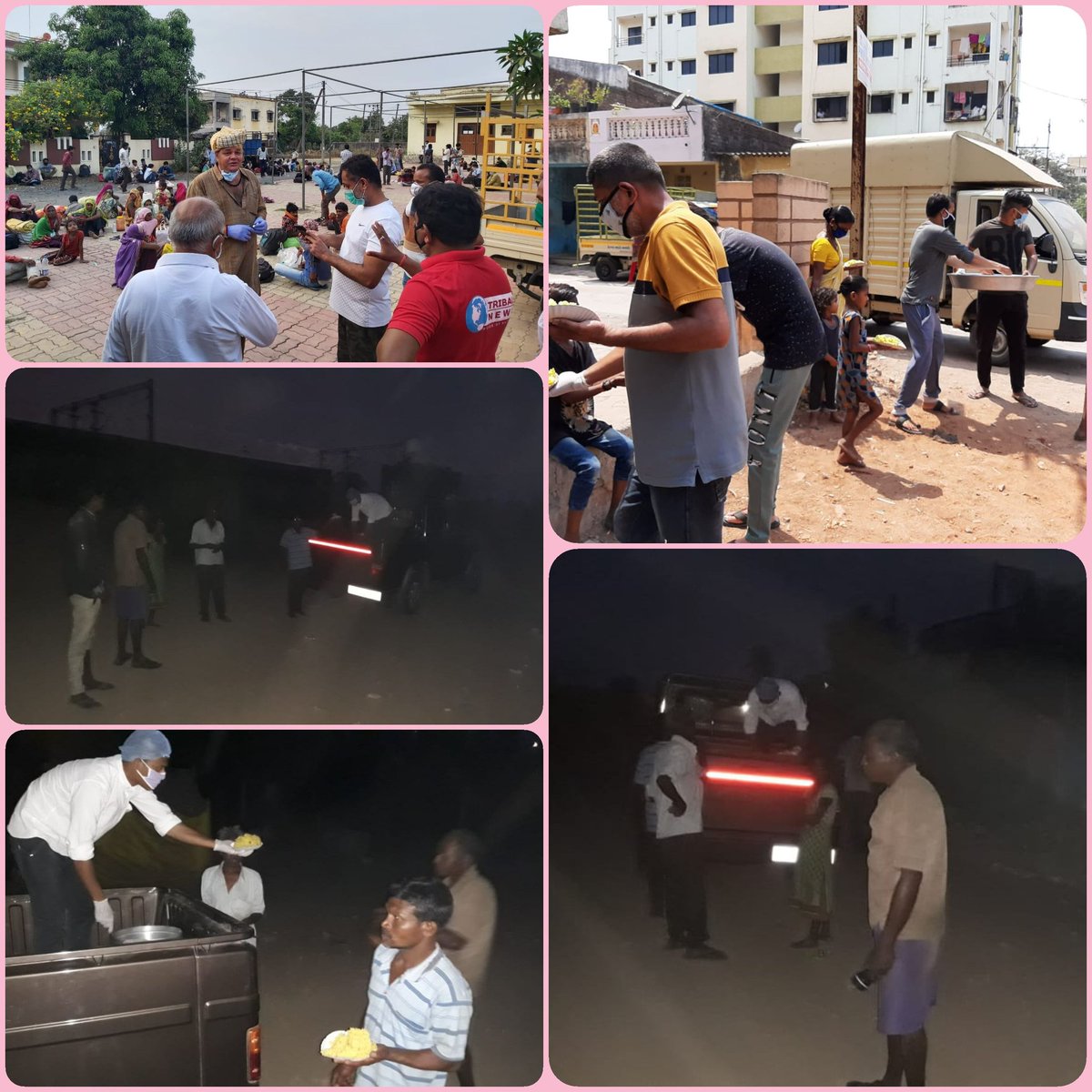 જિલ્લામાં જે રોજ કમાઈને રોજનું ખાવાનું મેળવે છે તેવા 3000 વધારે શ્રમજીવીઓને જુદા જુદા વિસ્તારમાં  જિલ્લા વહીવટી તંત્રની મદદ થી સેવાભાવી સંસ્થા મારફતે જમવાનું  આપવામાં આવ્યું #Valsad #fightagainstcorona <a href="/CKharsan/">C R Kharsan (IAS)</a> <a href="/InfoValsadGoG/">Info Valsad GoG</a> <a href="/pkumarias/">Pankaj Kumar</a> <a href="/PatkarRamanlal/">Ramanlal Patkar</a>