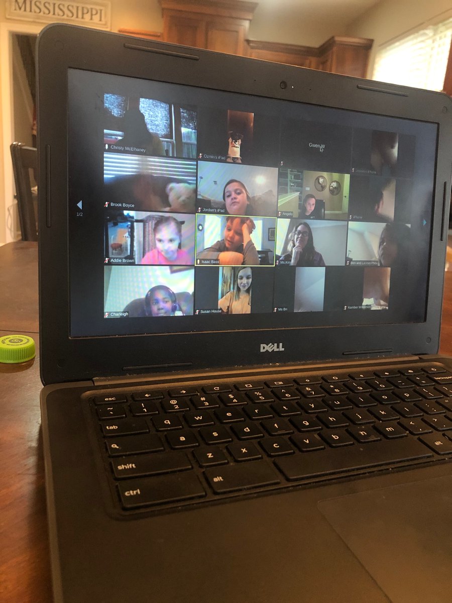 ChristyClass's tweet photo. Zoom has become the new normal around here!!  My firsties love it!!! #teamdcs #teamphes #zoom #distancelearning https://t.co/jE1BygmMmS