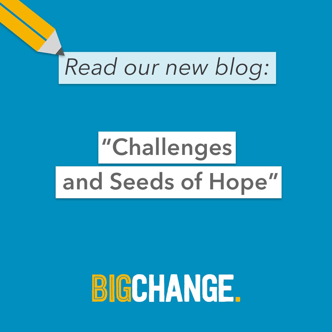 We’ve been talking to our projects and networks about challenges they’re facing, from adapting to new realities to concerns about equal access to devices.

But there are also signs of hope🌱We're so proud of all of our projects &amp; how they’re responding big-change.org/challenges-and…