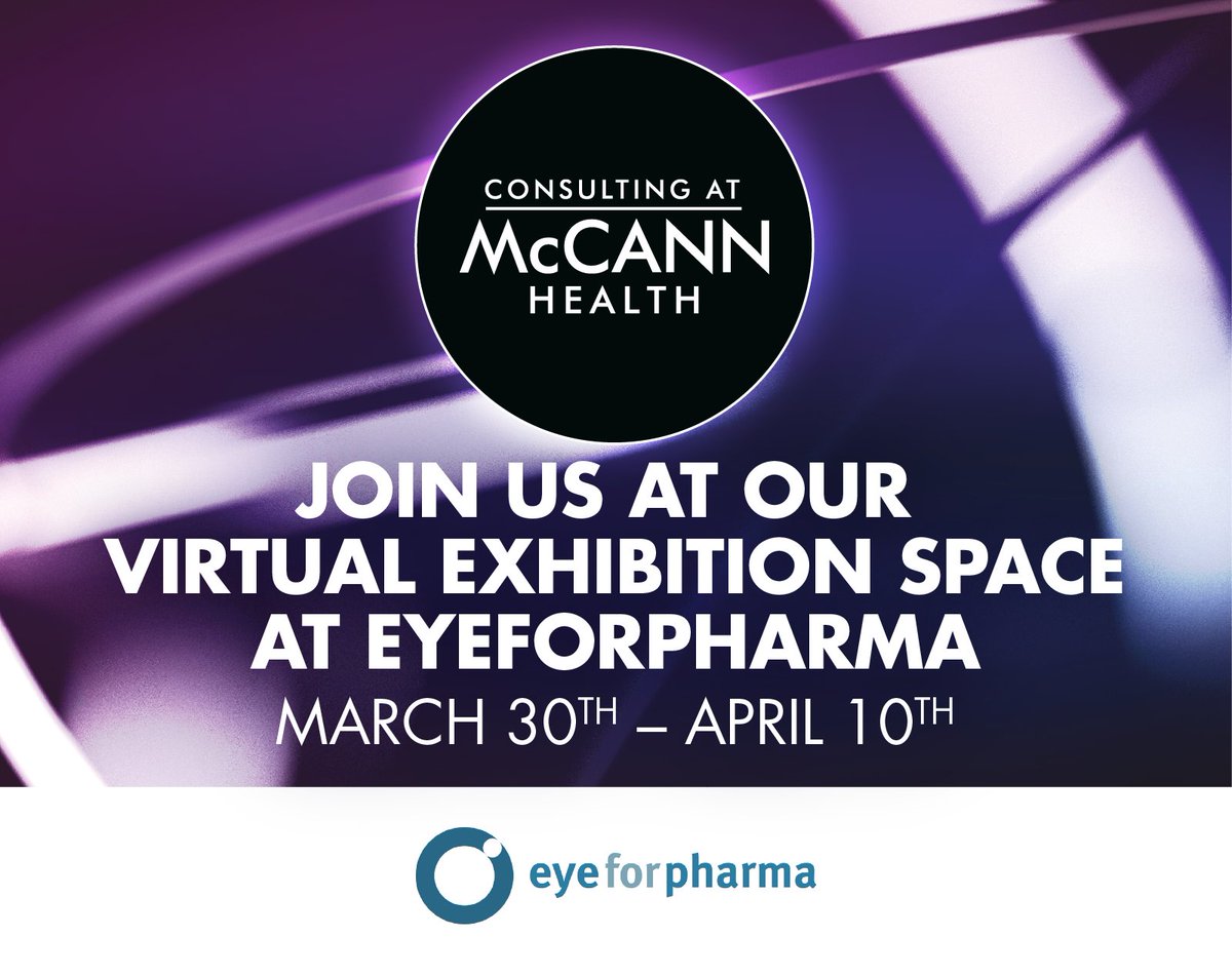 CMH_McCann's tweet photo. Consulting at McCann Health will be attending the @eyeforpharma Barcelona ‘virtual’ conference. Please visit the virtual exhibition space to connect with one of our representatives. Looking forward to e-meeting you next week!  by Reuters Events #efpVirtual https://t.co/zEWCKpHHRe