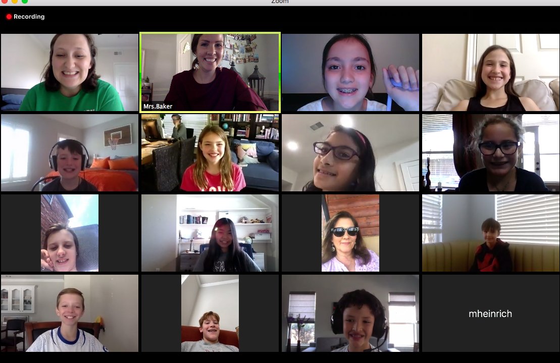 {a day late}, but #thankfulthursday includes getting to see ALL 3 of my classes virtually today. I have missed all of their sweet faces! @mrs_west4th <a href="/bears4thgrade/">Bennett 4th Grade</a> @Mrs_Snyder4th #lovemystudents #distantlearning #bearshine
