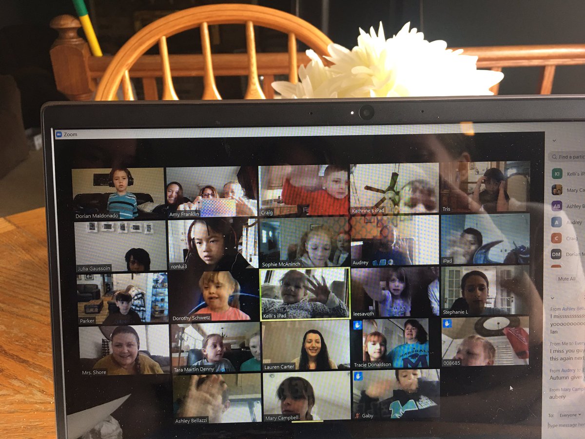franklins_class's tweet photo. It was so great to see my class today!! I miss them so much.  Thank you Miss Carter, Mrs. Shore and Mrs. Denny @Taradenny6 @mrs__shore for joining us.  It was emotional 😭 #TMESeagles https://t.co/RAFCLZqq4r