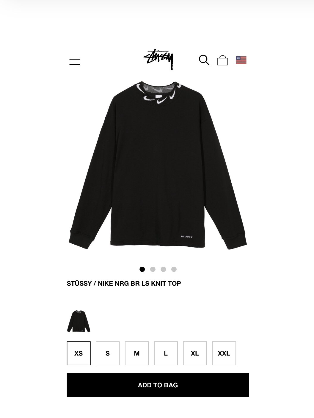 出産祝い NIKE × STUSSY ナイキ ステューシー 中綿 プルオーバー