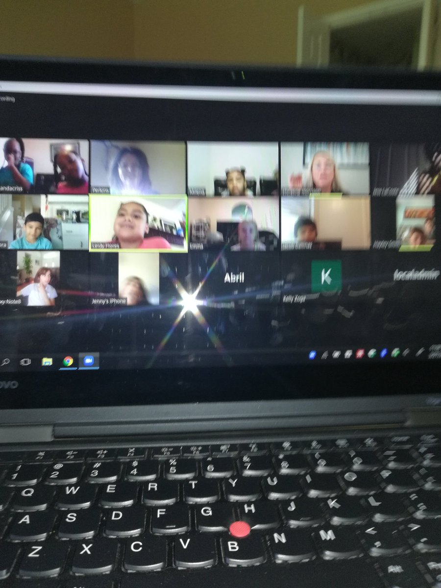 Jamie_teachfun's tweet photo. Keeping relationships alive. Students sharing their learning on Zoom #Learningathome @cfisdfiest @CFISD_ELAR2_5 https://t.co/hGfTofJph1