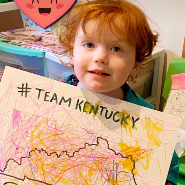 trakerbob's tweet photo. Bailey is with #TeamKentucky @GovAndyBeshear #littlemissmagic https://t.co/cOzGNAAfTz