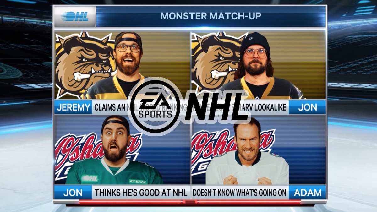 🤘 youtu.be/BWXYeCL3iXI

A Monster Match-up for the ages! 

The boys from Monster Truck challenge Adam Weir from 'Island o Bryan' and OHL Producer Jon Green.

More than pride is on the line in this one...

#NHL20 #NHL19 #OHL