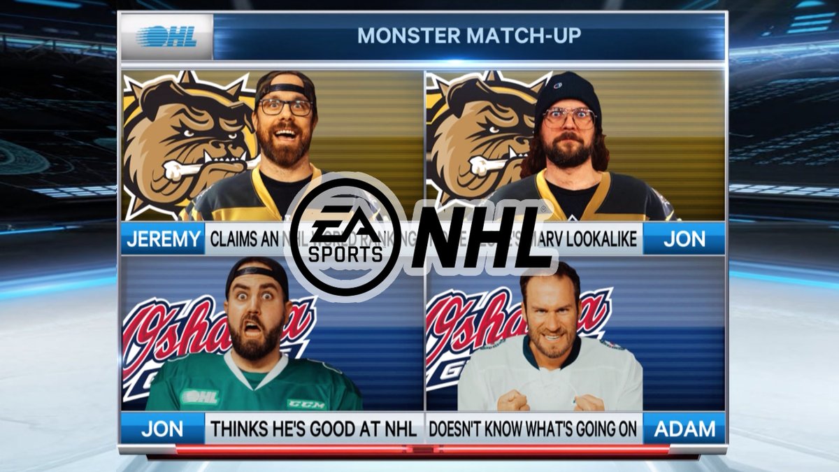 🤘 youtu.be/BWXYeCL3iXI A Monster Match-up for the ages! The boys from Monster Truck challenge Adam Weir from 'Island o Bryan' and OHL Producer Jon Green. More than pride is on the line in this one... #NHL20 #NHL19 #OHL