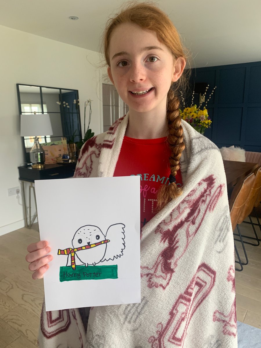 tillymakescake's tweet photo. @St_Angelas_Pri Jessica says hi to her friends and teacher in p7b https://t.co/QVwcNmXXmr