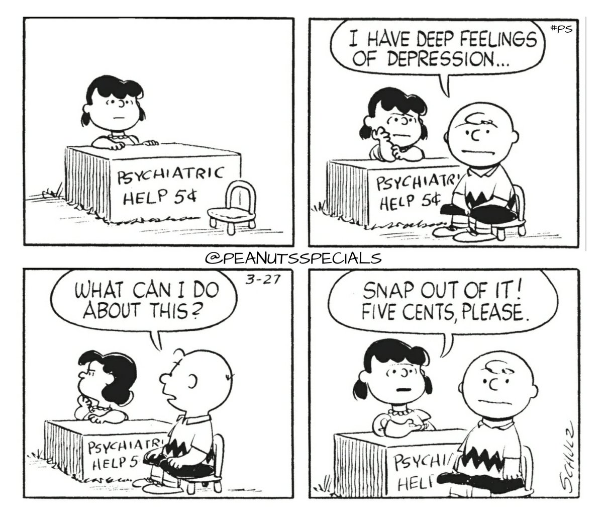 PeanutsSpecials's tweet photo. First Appearance: March 27, 1959
#peanutsspecials #ps #pnts #peanuts #schulz #charliebrown #lucyvanpelt #psychiatrichelp #deep #feelings #depression #snapoutofit #fivecentsplease https://t.co/RSIYtluC63