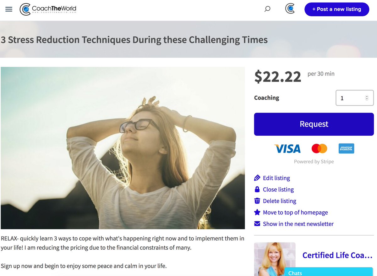 coachtheworld_'s tweet photo. 3 Stress Reduction Techniques During these Challenging Times - with Expert Dawn Bowers Ferrara on CoachTheWorld - https://t.co/igkP1wD4DD https://t.co/WluoetYSCz