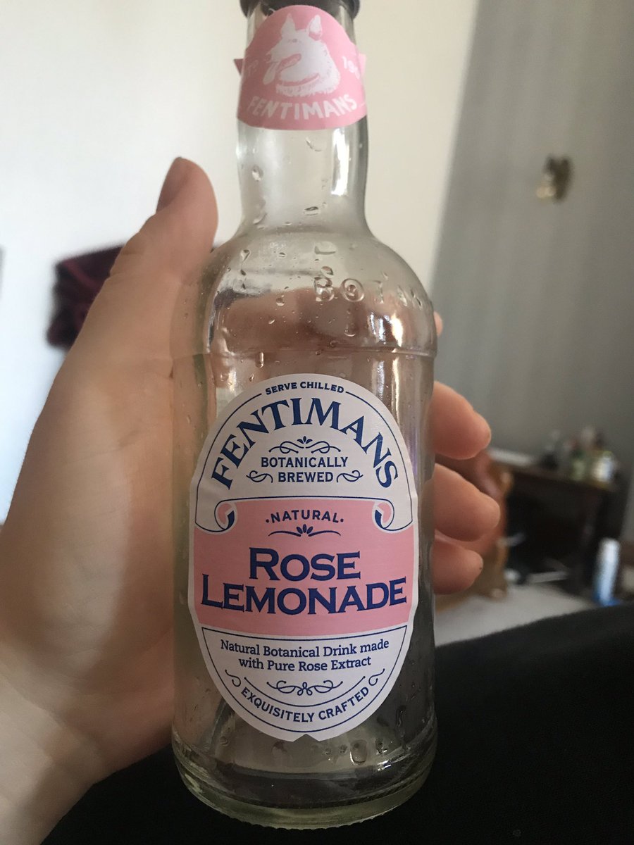 Beverage 7: Fentimans Rose Lemonade.Back to back pink, baby. Poor in comparison to their Curiosity Cola. Tasted funny, kind of what biting a plant would taste like I’d imagine. Does have a dog on the bottle again though which is its only saving grace.5.4/10.