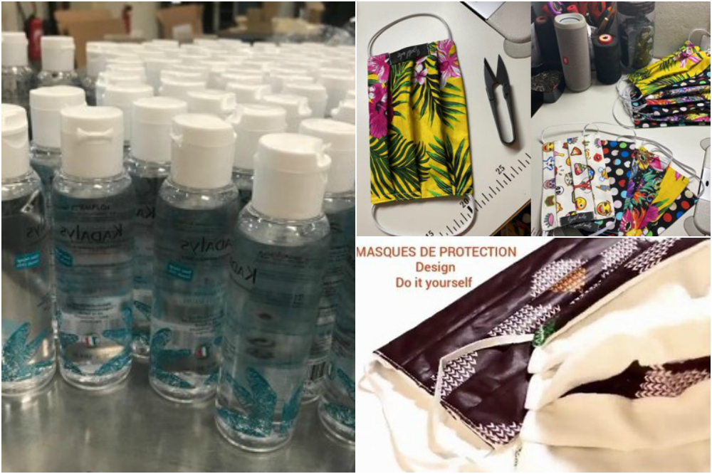 la1ere's tweet photo. Coronavirus : ces entrepreneurs ultramarins qui jouent la solidarité en fabriquant du gel hydroalcoolique ou des masques
https://t.co/DfOwNKHvfC https://t.co/ZDuBOrfr6p