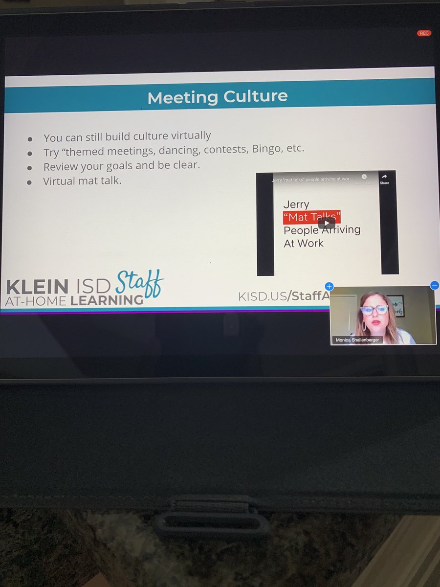 rcarbajal89's tweet photo. Thank you for an awesome Admin webinar this morning! A lot of great tips to use when communicating @CaitlinCloyd and @MonShall2! #thisishowwesocialdistance @KleinProfLearn @KleinCain https://t.co/wngJpIsEmm