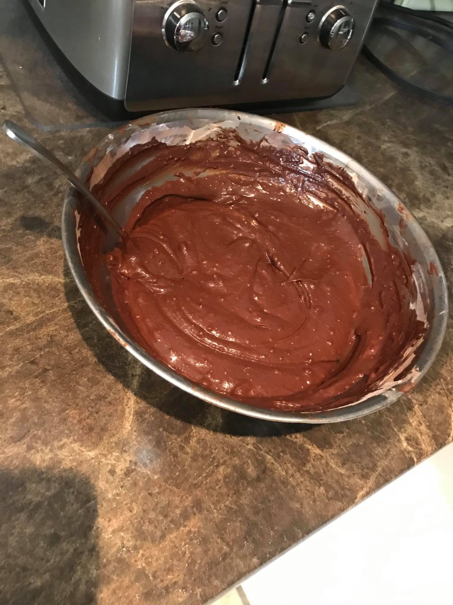 MissKunkel's tweet photo. Hello Portable 4! Following our Maverick Virtual spirit week (Day 5: Artrageous Friday). Today I took the time to bake a chocolate cake. Looks like @ASzijarto and I both had a sweet tooth today! #VirtualSpiritWeek @jmewrdsb https://t.co/fzI7FbpvdK