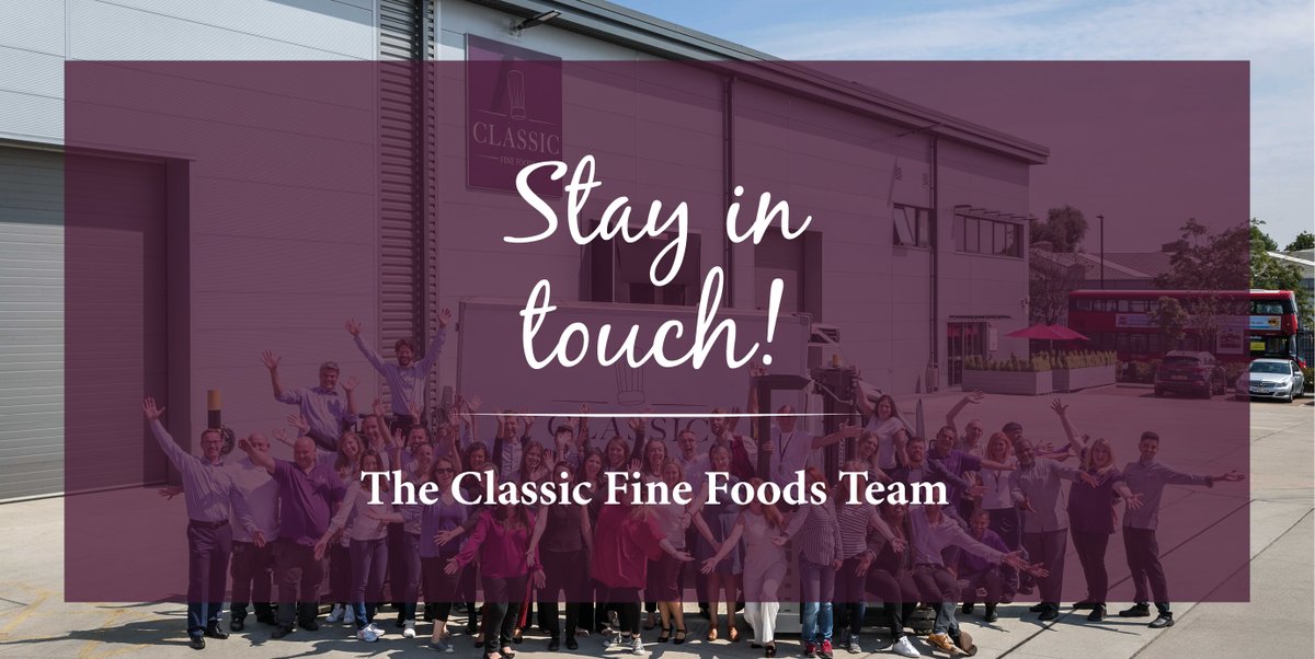 ClassicFineFood's tweet photo. STAY IN TOUCH! Sadly we can’t be together anymore for now (like on this nice picture😢) but let’s keep supporting each other💪Our incredible Classic Fine Foods Team is here for you!! So, don't hesitate to contact us &amp; let's stay positive together, we will go back stronger!! https://t.co/1GoEkeq1hT