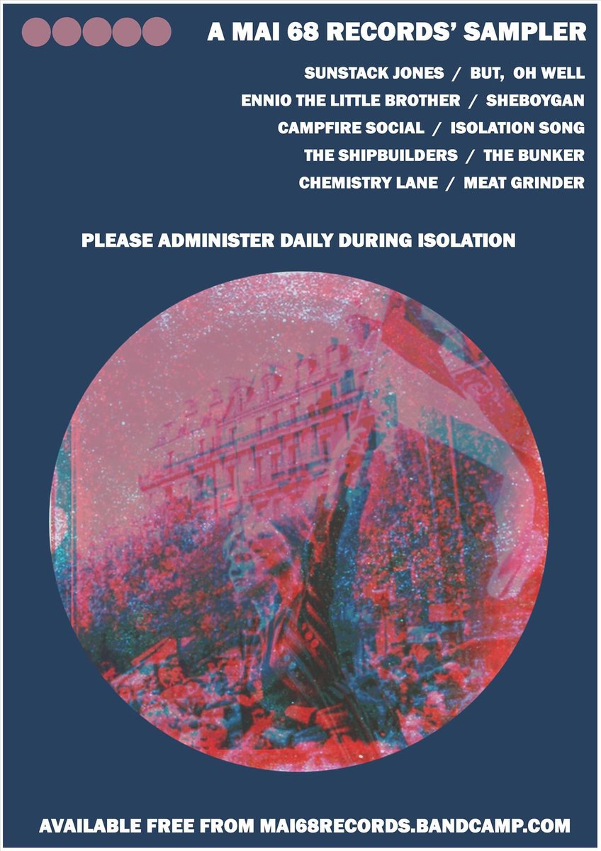 •ANNOUNCEMENT•

@Mai68chester have released this compilation of otherwise unreleased tracks to help you through the dark times. 

Tom wrote a song and recorded it in the kitchen on Wednesday especially for it.

mai68records.bandcamp.com/album/a-mai-68…

Featuring all our friends listed below.