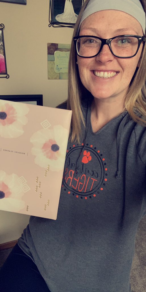 MissBochat's tweet photo. On this #TigerPride Friday we are #StayingHome planning for E Learning but also Wedding Planning! Looking forward to “seeing” my students soon! #WeRCLC https://t.co/ZPoQFgddbd