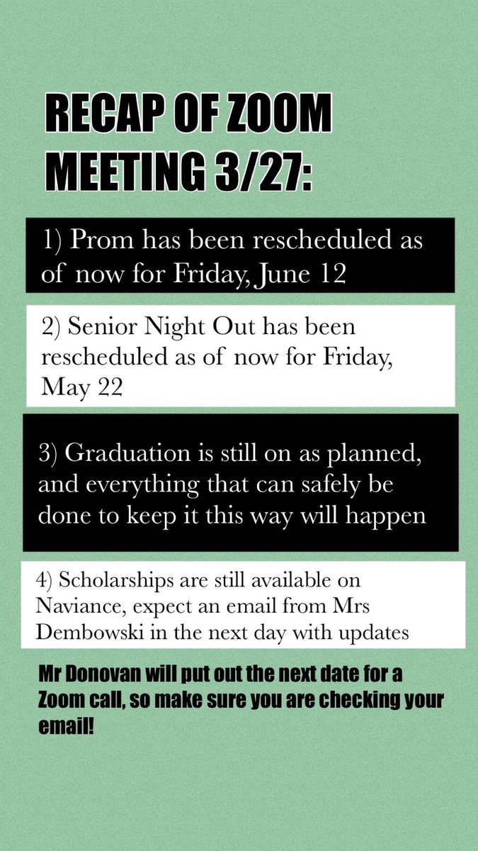 Brief recap of 3/27 Zoom meeting. Thank you <a href="/DuxburyHS/">Duxbury High School</a> ! #2020 🌟🌟🌟🌟🌟🌟