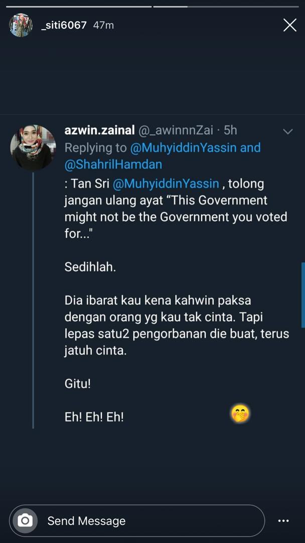 angah_ahsan's tweet photo. U made my day sis #staysafe #TSMY #cikkiah https://t.co/6oBW2Wkt7R