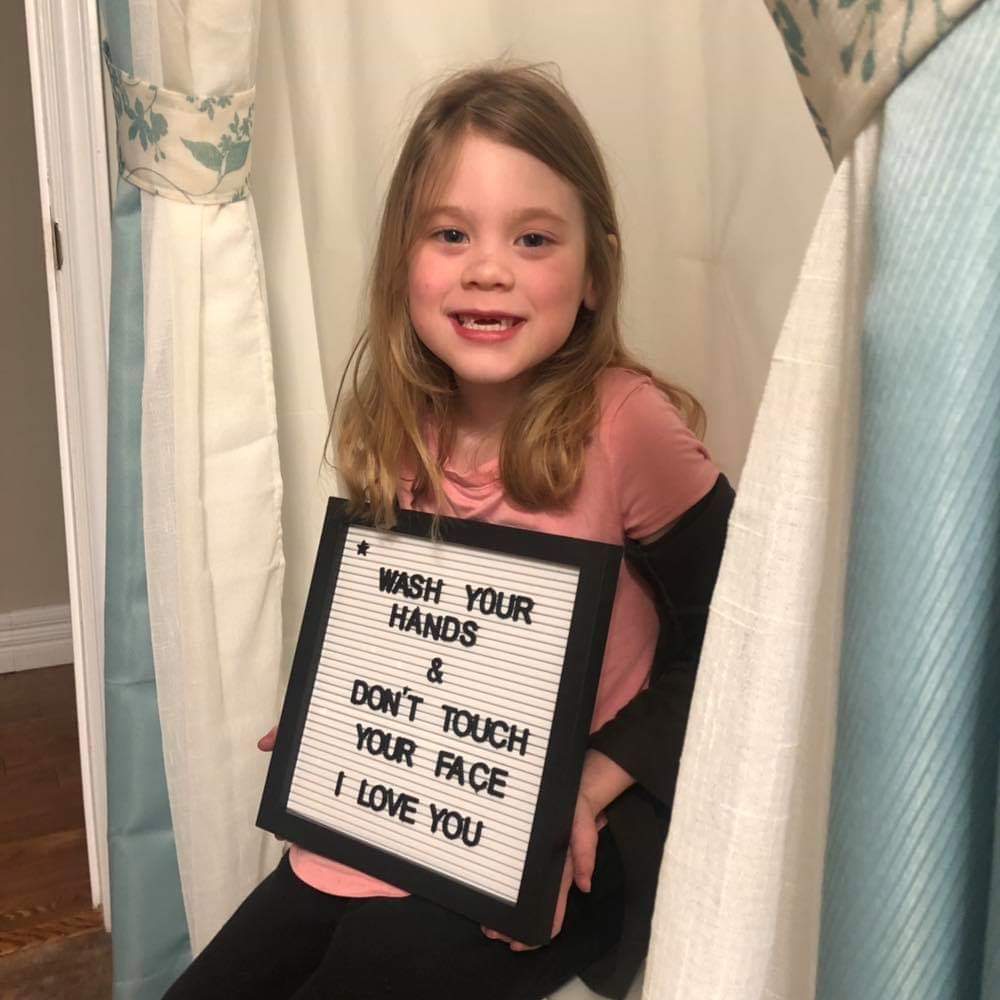 Anyslie Walsh has a very important message for everyone. You're a very smart girl, Aynslie! Thanks for sharing! ❤ #WashYourHands #StayHomeSaveLives <a href="/NLESDCA/">NLESD</a>