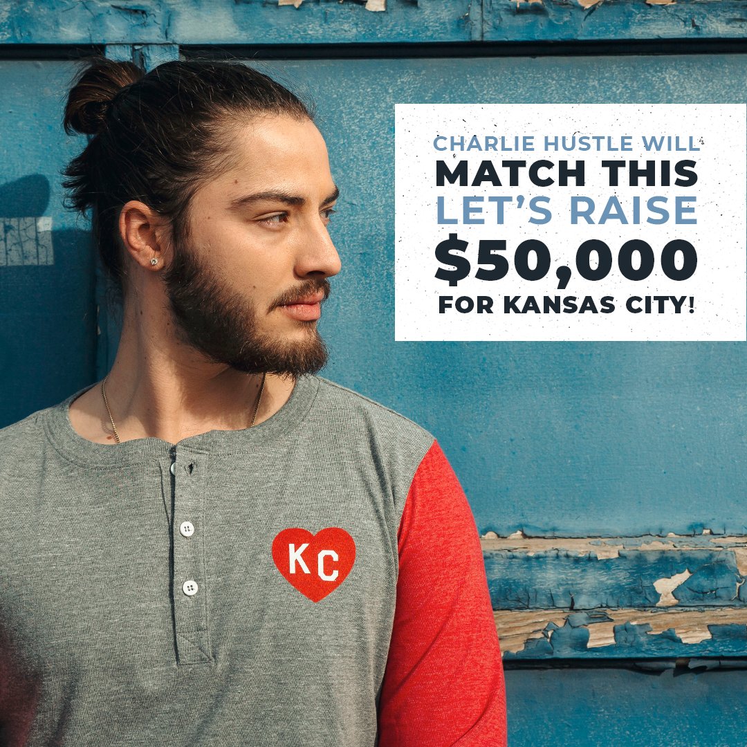 CharlieHustleCo's tweet photo. Help us and @budlight "Hustle for Hospitality!" @budlight and Charlie Hustle will each donate $5 from every #KCHeart apparel item sold through 4/24 to the Heart of KC Foundation. Show your support today! #HustleForHospitality
SHOP--> https://t.co/Ja7Sdg1qYa https://t.co/7LpfpTZcqq